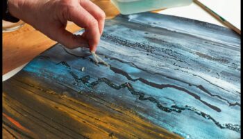 المياه المعبرة: التقاط الجوهر بألوان سائلة