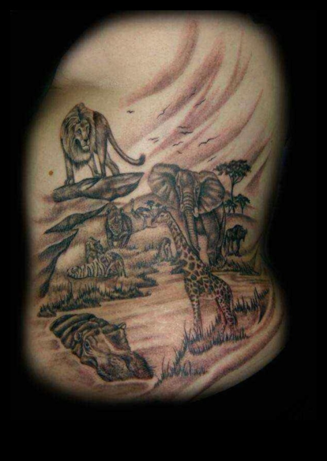 سفاري الحبر: انغمس في عالم روايات وشم الحيوانات