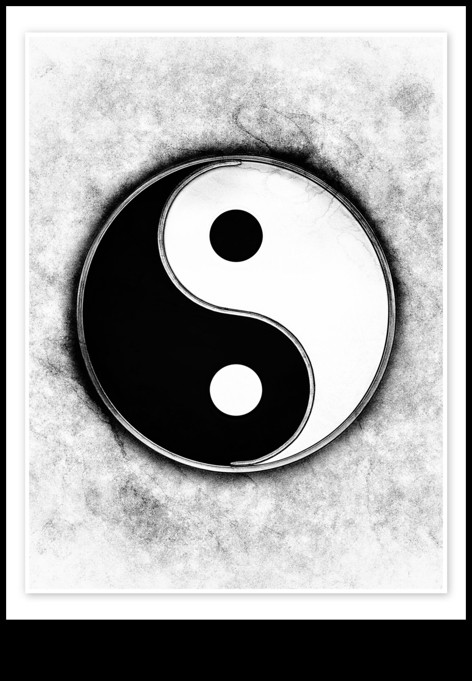 يين ويانغ للرسم بالأبيض والأسود 3 رسم الانسجام: تحقيق التوازن والوحدة باللونين الأبيض والأسود