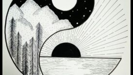 رسم الانسجام: تحقيق التوازن والوحدة باللونين الأبيض والأسود