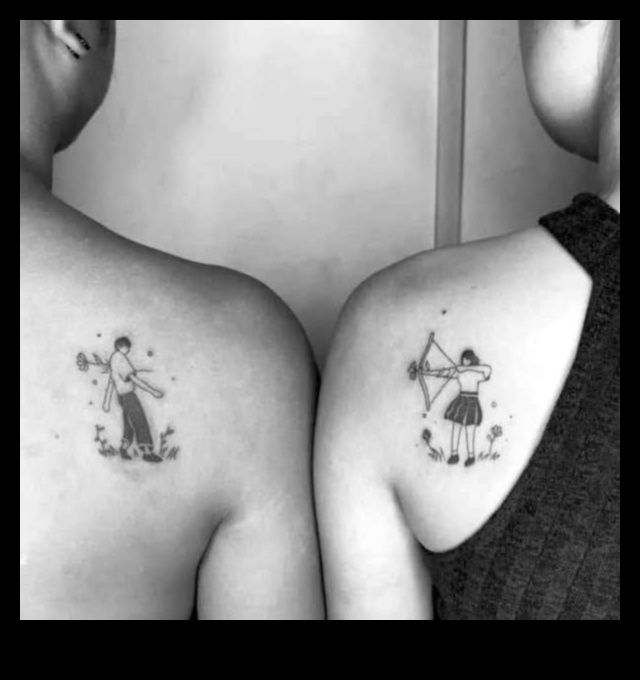 الحبر الملحمي: الوشم زوجين لقصص الحب التي تدوم