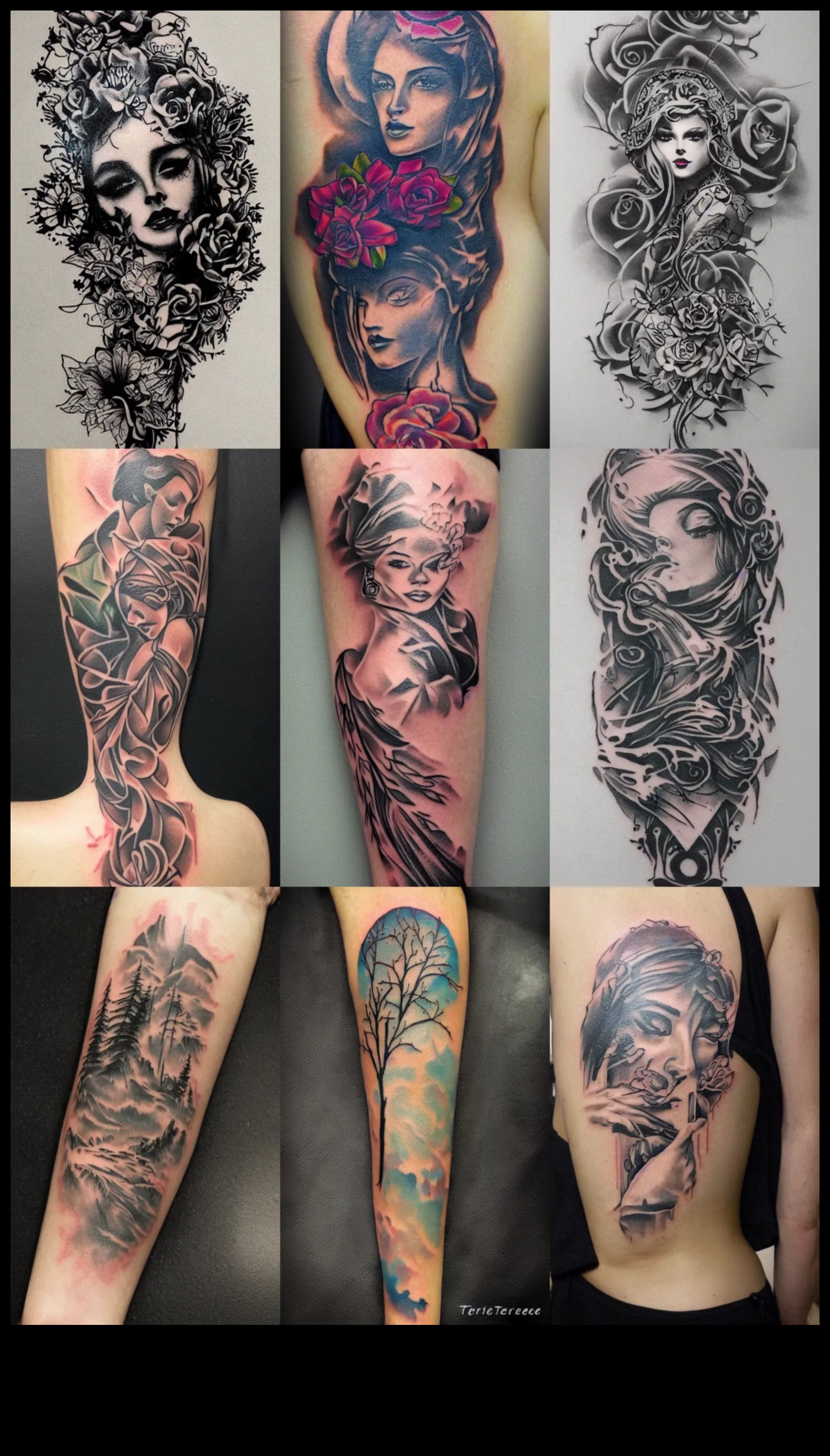 قماش منحوت: اكتشف جمال إتقان وشم الذراع الملحمي