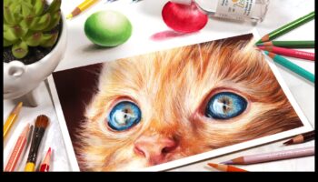 جريئة وجميلة: رسومات قلم رصاص ملونة مذهلة ذات تأثير